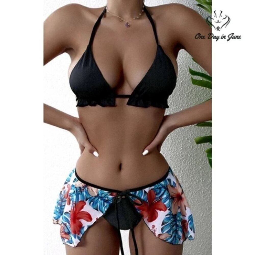 ODIJ Padded Bikini with Coverup Size L